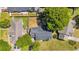 Overhead view of the property showing the house, yard, and adjacent properties in the neighborhood at 202 Berkshire Dr., Myrtle Beach, SC 29588