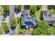 Aerial view of a beautiful home showcasing its backyard, patio, and a playhouse at 3300 Prioloe Dr., Myrtle Beach, SC 29588