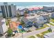 Aerial view showcasing a home with a private pool near the ocean at 4504 S Ocean Blvd. # A, North Myrtle Beach, SC 29582