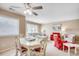 Bright and airy living room with a dining area, nautical decor, and ample seating at 4504 S Ocean Blvd. # A, North Myrtle Beach, SC 29582