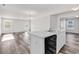 Open kitchen area features a peninsula counter top and stainless steel sink at 500 Dundalk Dr., Conway, SC 29526