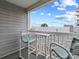 Comfortable balcony with seating and a scenic view at 5000 N Ocean Blvd. # B-1, North Myrtle Beach, SC 29582