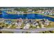 Stunning aerial view of home, highlighting its waterfront location and proximity to a scenic lake at 756 Waterbridge Blvd., Myrtle Beach, SC 29579