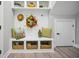 Functional mudroom with built-in bench, storage baskets, and stylish decor at 756 Waterbridge Blvd., Myrtle Beach, SC 29579