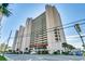 Stunning condominium building featuring multiple balconies and an eye-catching facade at 1625 S Ocean Blvd. # 1604, North Myrtle Beach, SC 29582