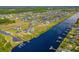 Community aerial with waterway access and community boat ramp. New Construction, some homes with pools at 168 West Palms Dr., Myrtle Beach, SC 29579
