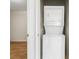Modern laundry closet with stackable washer and dryer at 2000 Cross Gate Blvd. # 104, Surfside Beach, SC 29575