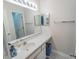 Bright bathroom featuring a wide mirror and ample counter space with storage at 227 Pinehurst Ln. # 6D, Pawleys Island, SC 29585