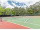 Well-maintained community tennis courts surrounded by tall trees at 227 Pinehurst Ln. # 6D, Pawleys Island, SC 29585