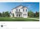 Charming two-story home featuring white siding, black roof, manicured lawn and a two-car garage at 2527 Hillbourne Loop, North Myrtle Beach, SC 29582