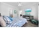 Inviting bedroom with decorative storage and entertainment center with a TV at 2602 Holly Dr., North Myrtle Beach, SC 29582