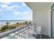 Relaxing balcony view overlooking the ocean, beach and pool at 2801 South Ocean Blvd. # 335, North Myrtle Beach, SC 29582