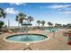 Beautiful pool area with water features and beach views at 2801 South Ocean Blvd. # 335, North Myrtle Beach, SC 29582