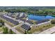 Community aerial view, highlighting the prime location near a scenic lake at 295 Brackish Dr. # 673, Myrtle Beach, SC 29588