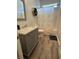 Bathroom featuring a vanity with a light marble countertop and tiled floors at 388 Carriage Lake Dr., Little River, SC 29566
