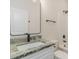 Bathroom featuring a granite vanity, white cabinets, and a shower and bathtub at 4010 Macks Rd, Aynor, SC 29511