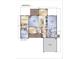 Makayla floor plan showcases the layout of the bedrooms, kitchen, and garage at 4016 Macks Rd, Aynor, SC 29511