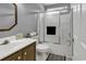 Bathroom featuring a shower with sliding glass door, neutral paint, and decor at 431 Brandymill Blvd, Myrtle Beach, SC 29588