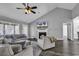 Comfortable living room with fireplace at 431 Brandymill Blvd, Myrtle Beach, SC 29588