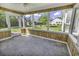 View from screened in porch shows spacious backyard at 431 Brandymill Blvd, Myrtle Beach, SC 29588
