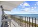 Balcony view with seating overlooking the beach at 4311 S Ocean Blvd. # 701, North Myrtle Beach, SC 29582