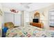 Bedroom with a mounted TV on dresser and closet at 4311 S Ocean Blvd. # 701, North Myrtle Beach, SC 29582