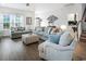 Bright, open living room features stylish furniture and lots of natural light at 5039 Gladstone Dr, Conway, SC 29526