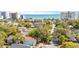 High-angle view of homes and the beach nearby, showcasing neighborhood locale at 504 A S 19Th Ave. S, North Myrtle Beach, SC 29582