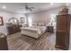 Spacious bedroom with decorative molding and a comfortable bed at 521 Oak Lawn Rd., Georgetown, SC 29440
