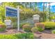 Brookhaven at Blackmoor entrance sign with flowering bushes and manicured landscaping at 5647 S Blackmoor Dr., Murrells Inlet, SC 29576