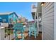 Balcony with Adirondack chairs to enjoy the ocean view at 6001-1205 S Kings Hwy., Myrtle Beach, SC 29575