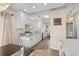 Bright kitchen with white cabinetry, stainless steel appliances, and modern countertops at 6001-1205 S Kings Hwy., Myrtle Beach, SC 29575