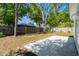 Spacious fenced backyard featuring a concrete patio, perfect for outdoor entertaining at 617 Sparrow Dr., Surfside Beach, SC 29575
