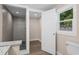 Bathroom with single sink, granite countertop, and tiled shower at 617 Sparrow Dr., Surfside Beach, SC 29575