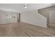 Living room showcases an open floor plan with adjoining staircase and dining area at 622 Oakhurst Dr., Myrtle Beach, SC 29579