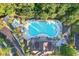 Aerial view of the pool and surrounding green space offering residents a peaceful retreat at 8008 Mcsweeney Ct., Myrtle Beach, SC 29588