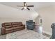 Cozy living room features hardwood floors, ceiling fan, and comfortable seating at 801 Celene Ct., Myrtle Beach, SC 29579