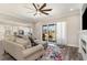 Bright and spacious living room with access to the outdoor patio, adjacent to a modern kitchen at 801 Celene Ct., Myrtle Beach, SC 29579
