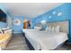 Comfortable bedroom with two beds, soft lighting, and wooden accents at 9550 Shore Dr. # 633, Myrtle Beach, SC 29572