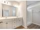 Bathroom featuring a double sink vanity with white cabinets and a shower/tub combination at 108 Old Chimney Ln, Conway, SC 29526