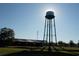Outdoor landscape view of the Conway water tower and the sun at 1465 Dirty Branch Rd., Conway, SC 29527