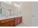 Bright bathroom with double sinks, ample counter space and large mirror at 1524 Culbertson Ave., Myrtle Beach, SC 29577