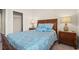 Comfortable bedroom featuring a queen-sized bed with a large closet at 1524 Culbertson Ave., Myrtle Beach, SC 29577