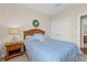 Comfortable bedroom featuring a queen-sized bed with a nightstand and closet at 1524 Culbertson Ave., Myrtle Beach, SC 29577