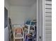 Storage room featuring lots of white plastic chairs at 193 Charter Dr. # E-2, Longs, SC 29568