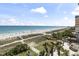 Stunning oceanfront views with soft, sandy beach and blue skies create a relaxing vacation getaway at 2000 N Ocean Blvd. # 502, Myrtle Beach, SC 29577