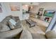 Inviting living area with modern decor, a flatscreen TV, and comfortable seating arrangements at 2310 N Ocean Blvd. # 308, Myrtle Beach, SC 29572