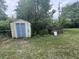 Backyard shed with outbuildings, offering storage and utility in a lush, overgrown outdoor setting at 2560 Wise Rd., Conway, SC 29526