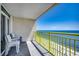 Balcony with chairs offering stunning ocean views at 2711 S Ocean Blvd. # 1917, North Myrtle Beach, SC 29582