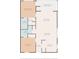 Detailed floor plan featuring dimensions for the primary bedroom, living room, kitchen, and bathrooms at 4683 Wild Iris Dr. # 204, Myrtle Beach, SC 29577